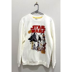 Disney Parks Star Wars Essential Logo Black Sweatshirt Adult Medium NEW